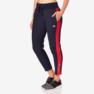NWT Champion Reverse Weave Color Block Slim Pants Joggers